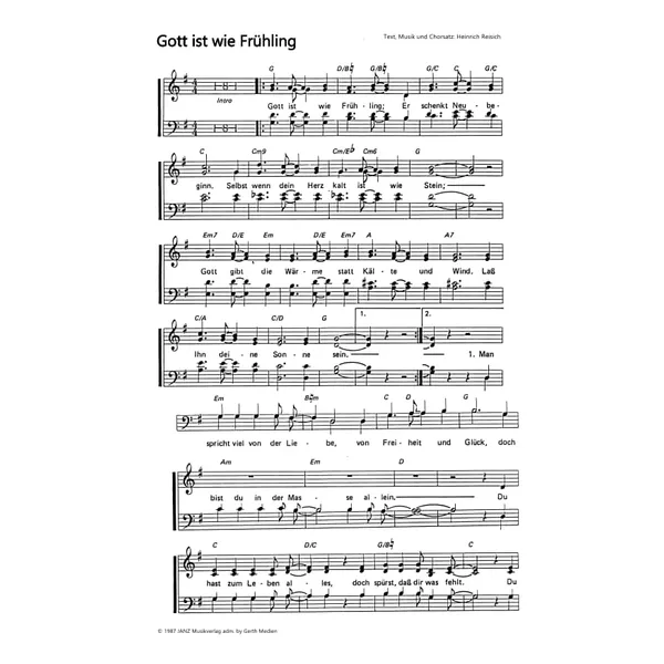 Produktbild des Artikels Gott ist wie Frühling (Noten - Download)