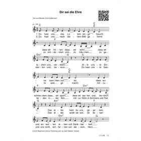 Produktbild des Artikels Dir sei die Ehre (Noten - Download)