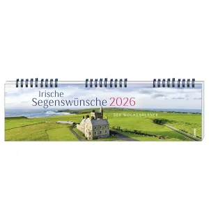 Produktbild des Artikels Irische Segenswünsche 2026 - Wochenplaner (Kalender - Spiralbindung)