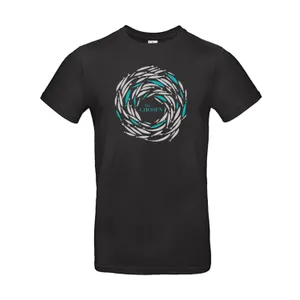 Produktbild des Artikels T-Shirt "Gegen den Strom" - schwarz (Kleidung)