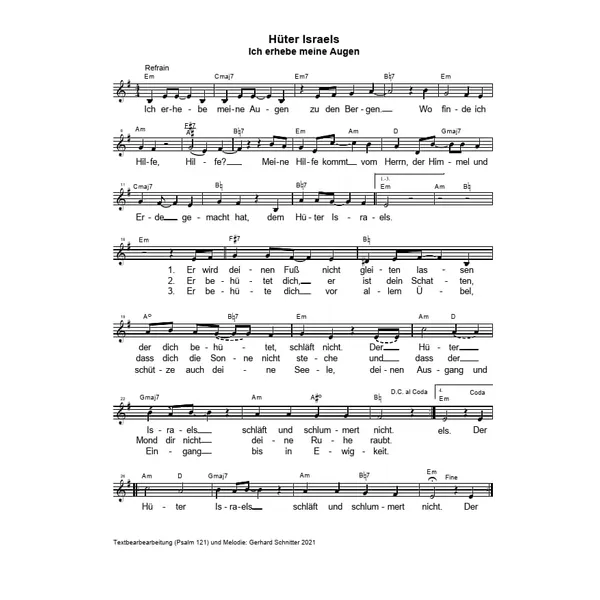 Produktbild des Artikels Hüter Israels (Noten - Download)