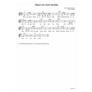 Produktbild des Artikels Wenn ich mich fürchte (Noten - Download)