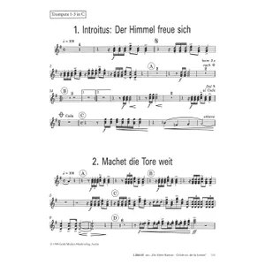 Produktbild des Artikels Gelobt sei, der da kommt (Trompete 1-3 in C) (Noten - Download)