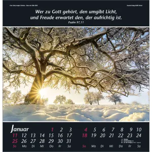 Produktbild des Artikels Glanz der Stille 2026 - Wandkalender (Kalender - Spiralbindung)
