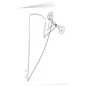 Produktbild des Artikels Kunstkarten "Bote mit Trompete" 5 Stk. (Schreibwaren)