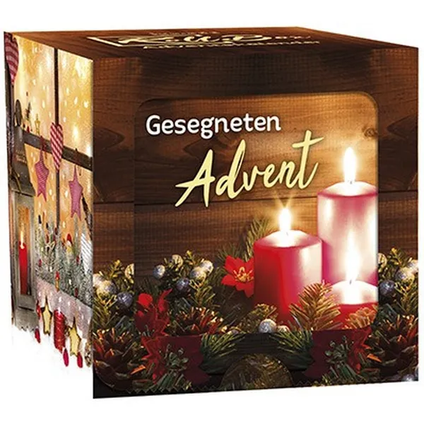 Produktbild des Artikels Adventskalender Roll-Box "Gesegneten Advent" (Schreibwaren)