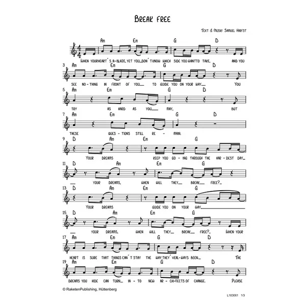 Produktbild des Artikels Break Free (Noten - Download)