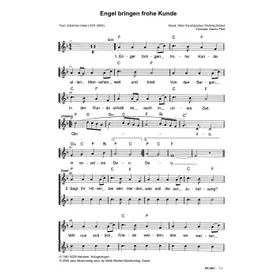 Produktbild des Artikels Engel bringen frohe Kunde (Noten - Download)