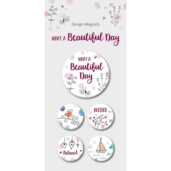 Produktbild des Artikels What a Beautiful Day - 5er-Magnet-Set ()