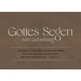 Produktbild des Artikels Postkarten "Gottes Segen zum Geburtstag" 12 Stk. (Schreibwaren)