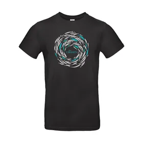 Produktbild des Artikels T-Shirt "Gegen den Strom" - schwarz (Kleidung)