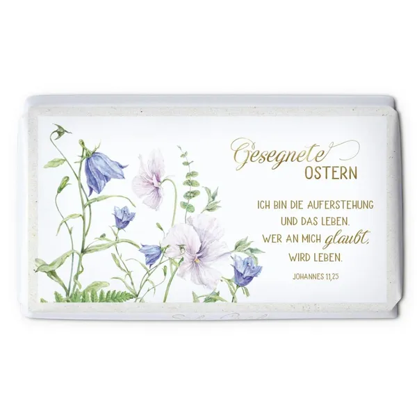 Produktbild des Artikels Schokoladengrüsse "Gesegnete Ostern" (40g) (Lebensmittel)