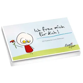 Produktbild des Artikels Ich freu mich für dich! - Postkartenbuch (Schreibwaren - Kartoniert)