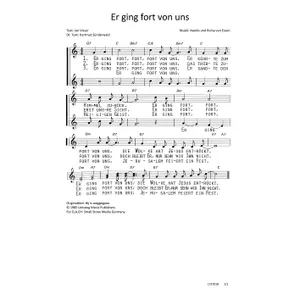 Produktbild des Artikels Er ging fort von uns (Noten - Download)