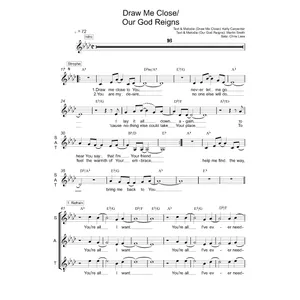 Produktbild des Artikels Draw Me Close / Our God Reigns (Noten - Download)