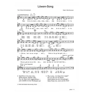 Produktbild des Artikels Löwen-Song (Noten - Download)