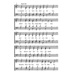 Produktbild des Artikels Jauchzt alle Lande Gott zu ehren (Noten - Download)
