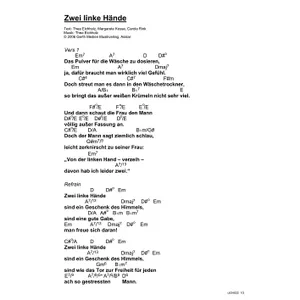 Produktbild des Artikels Zwei linke Hände (Noten - Download)