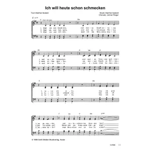 Produktbild des Artikels Ich will heute schon schmecken (Noten - Download)