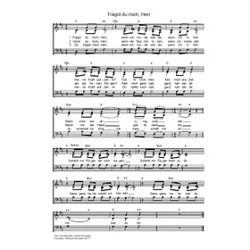 Produktbild des Artikels Trägst du mich Herr (Noten - Download)
