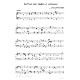 Produktbild des Artikels Ich freue mich, ich bin ein Gotteskind (Noten - Download)