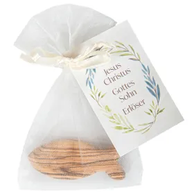 Produktbild des Artikels Handschmeichler "Fisch" - Olivenholz ()