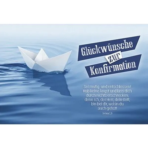 Produktbild des Artikels Faltkarte: Glückwünsche zur Konfirmation (Schreibwaren)