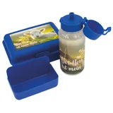 Stimmungsbild zu Set: Trinkflasche und Vorratsdose - blau