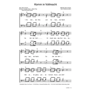 Produktbild des Artikels Komm in Vollmacht (Noten - Download)