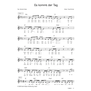 Produktbild des Artikels Es kommt der Tag (Noten - Download)