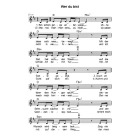 Produktbild des Artikels Wer du bist (Noten - Download)