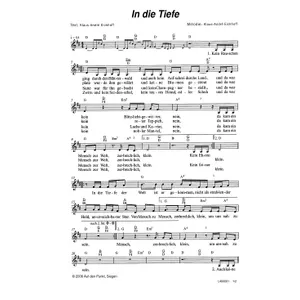 Produktbild des Artikels In die Tiefe (Noten - Download)