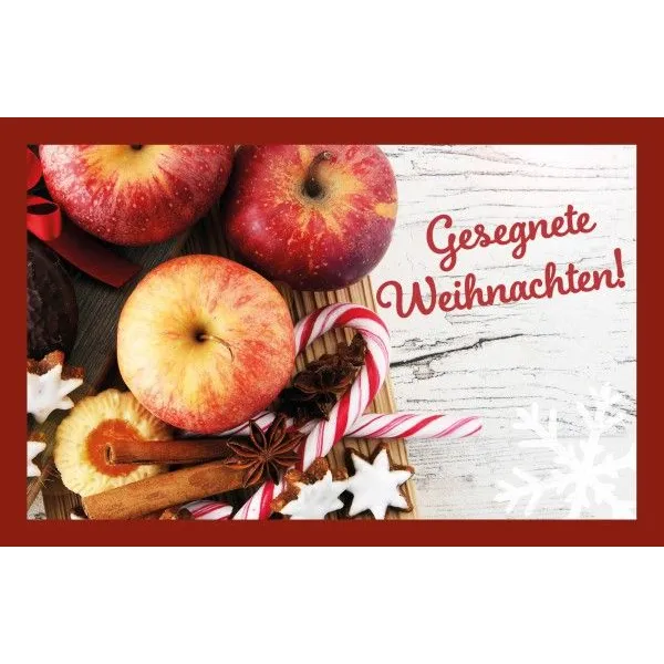 Produktbild des Artikels Glühweinkarte - Gesegnete Weihnachten! (Lebensmittel)