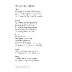 Produktbild des Artikels Die Liebe des Retters (Noten - Download)