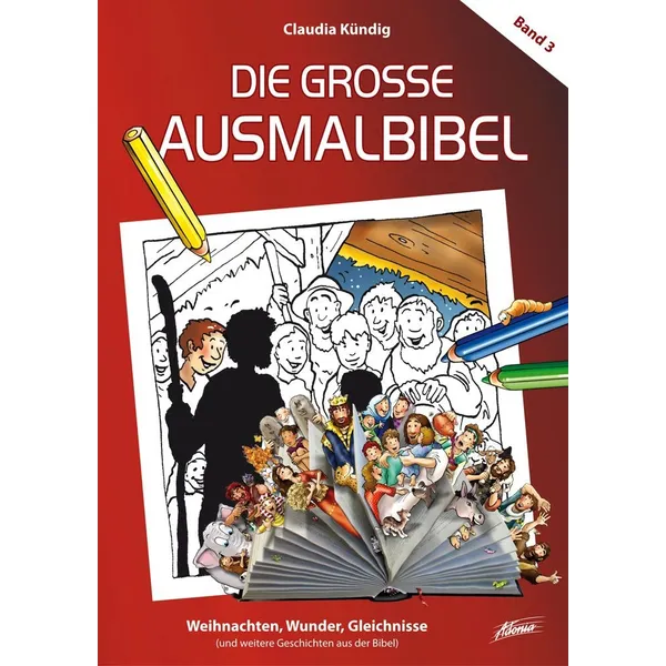 Produktbild des Artikels Die große Ausmalbibel: Weihnachten, Wunder, Gleichnisse (3) (Buch - Gebunden (Flexcover))