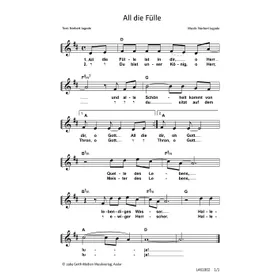 Produktbild des Artikels All die Fülle ist in dir (Noten - Download)