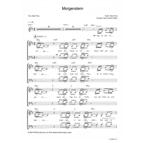Produktbild des Artikels Morgenstern (Noten - Download)