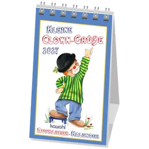 Produktbild des Artikels Kleine Clown Grüsse 2027 - Aufkleber-Kalender (Kalender - Spiralbindung)