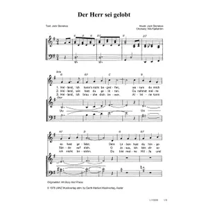 Produktbild des Artikels Der Herr sei gelobt (Noten - Download)