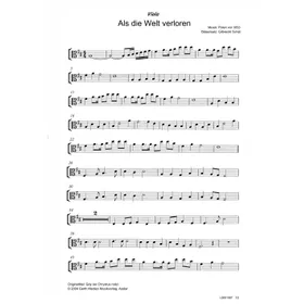 Produktbild des Artikels Als die Welt verloren (Viola) (Noten - Download)
