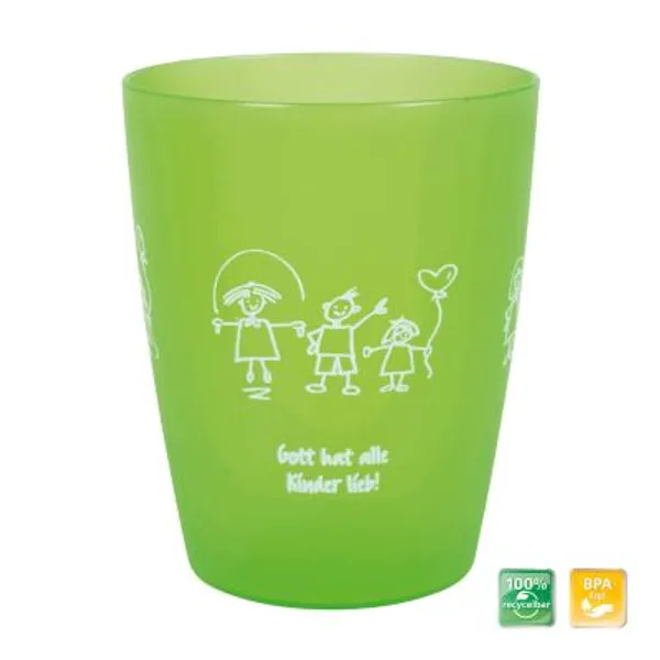 Produktbild des Artikels Kinderbecher "Gott hat alle Kinder lieb" - grün ()