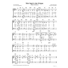 Produktbild des Artikels Wer liegt in der Krippe (Noten - Download)