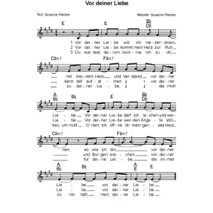 Produktbild des Artikels Vor deiner Liebe (Noten - Download)