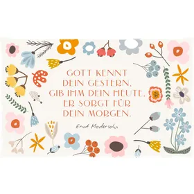 Produktbild des Artikels Holzschild groß - Gott kennt dein Gestern ()