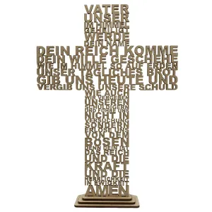 Produktbild des Artikels Vater unser Wortkreuz - mit Sockel ()