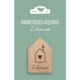 Produktbild des Artikels Holzhaus Magnet "Zuhause" (Schreibwaren)