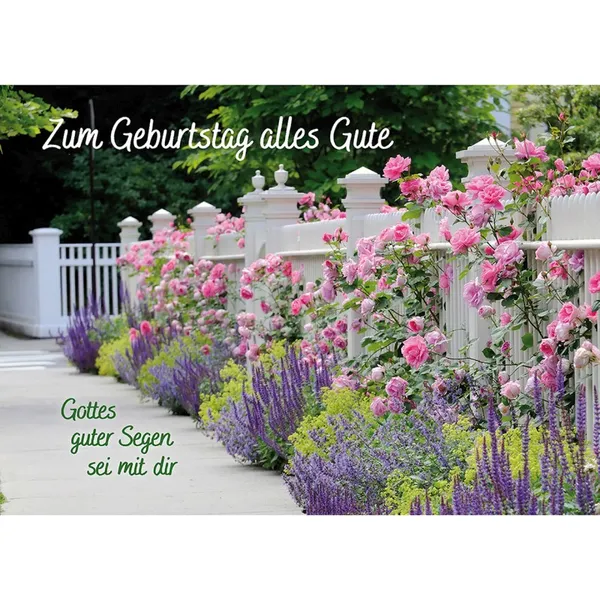 Produktbild des Artikels Postkarten: Zum Geburtstag alles Gute, 4 Stück (Schreibwaren)