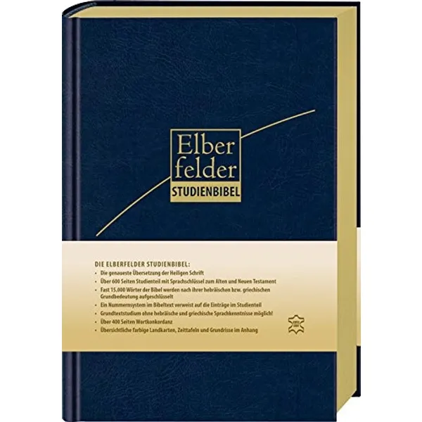 Produktbild des Artikels Elberfelder Studienbibel - Leder, Goldschnitt (Bibel - Kunstleder)