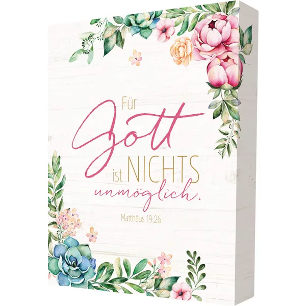 Produktbild des Artikels Für Gott ist nichts unmöglich - Wand- und Standbild ()