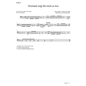 Produktbild des Artikels Niemand sorgt für mich so treu (Cello 2) (Noten - Download)